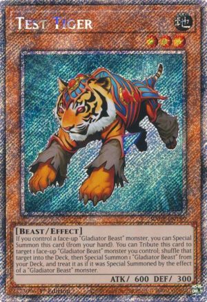 Test Tiger (Platinum Secret Rare) - RA03-EN189: Quarter Century Bonanza