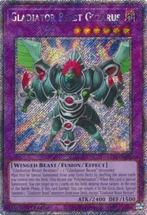 Gladiator Beast Gyzarus (Platinum Secret Rare) - RA03-EN198: Quarter Century Bonanza