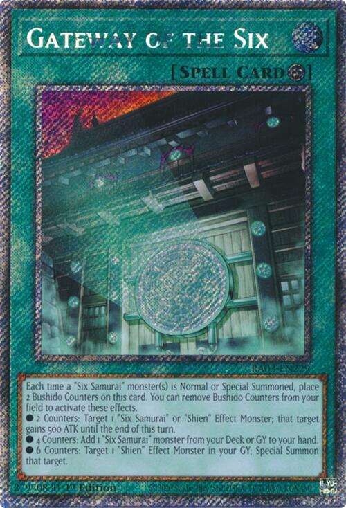 Gateway of the Six (Platinum Secret Rare) - RA03-EN229: Quarter Century Bonanza