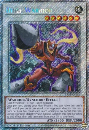 Drill Warrior (Platinum Secret Rare) - RA03-EN232: Quarter Century Bonanza