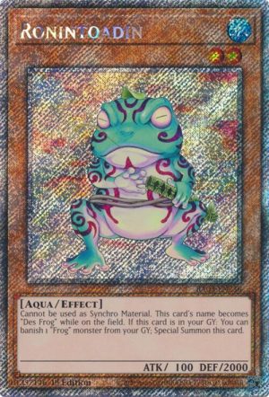 Ronintoadin (Platinum Secret Rare) - RA03-EN236: Quarter Century Bonanza