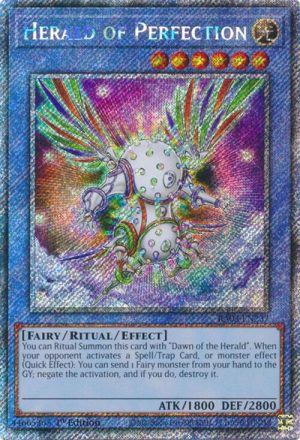 Herald of Perfection (Platinum Secret Rare) - RA03-EN237: Quarter Century Bonanza