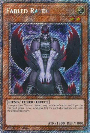 Fabled Raven (Platinum Secret Rare) - RA03-EN239: Quarter Century Bonanza