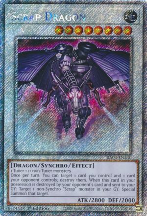 Scrap Dragon (Platinum Secret Rare) - RA03-EN240: Quarter Century Bonanza