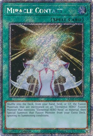 Miracle Contact (Platinum Secret Rare) - RA03-EN253: Quarter Century Bonanza