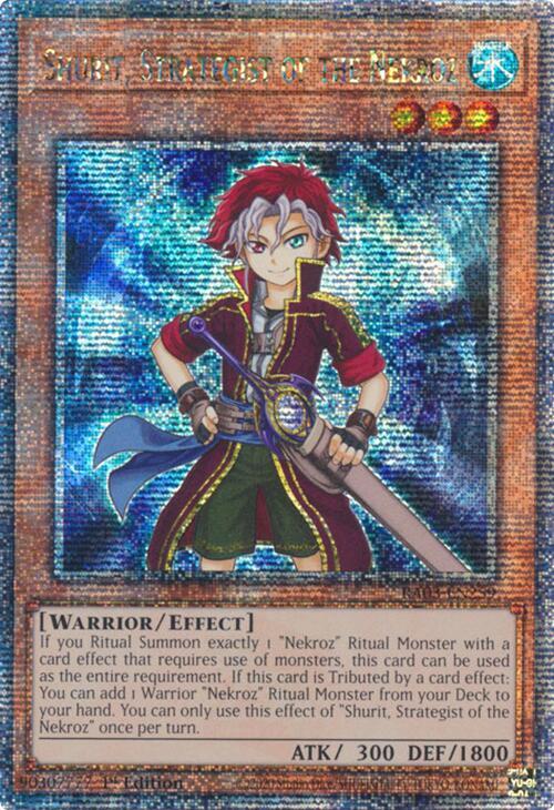 Shurit, Strategist of the Nekroz (Quarter Century Secret Rare) - RA03-EN259: Quarter Century Bonanza