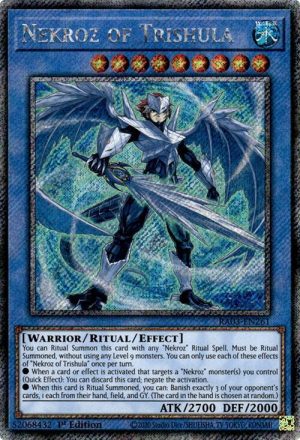 Nekroz of Trishula (Platinum Secret Rare) - RA03-EN261: Quarter Century Bonanza