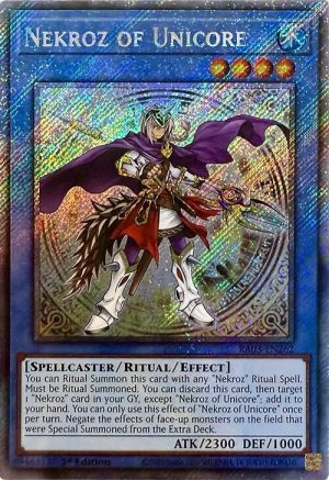 Nekroz of Unicore (Platinum Secret Rare) - RA03-EN262: Quarter Century Bonanza