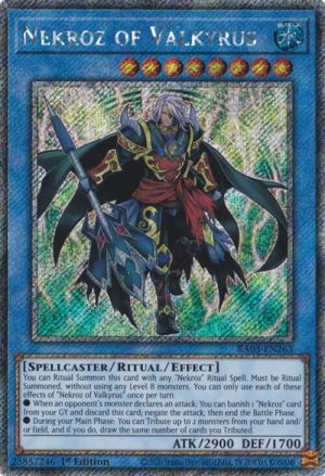 Nekroz of Valkyrus (Platinum Secret Rare) - RA03-EN263: Quarter Century Bonanza