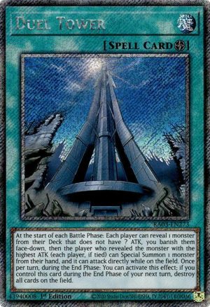 Duel Tower (Platinum Secret Rare) - RA03-EN273: Quarter Century Bonanza