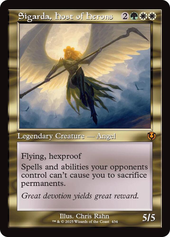 Sigarda, Host of Herons (Retro Frame) - 434: Innistrad Remastered