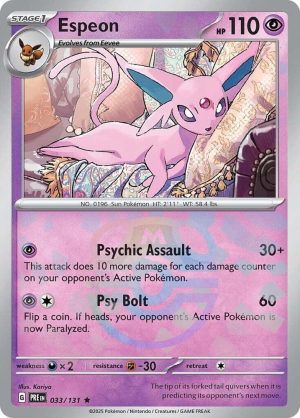 Espeon (Master Ball Pattern) - 033/131: SV: Prismatic Evolutions