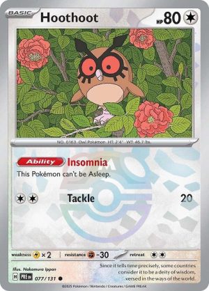 Hoothoot (Master Ball Pattern) - 077/131: SV: Prismatic Evolutions