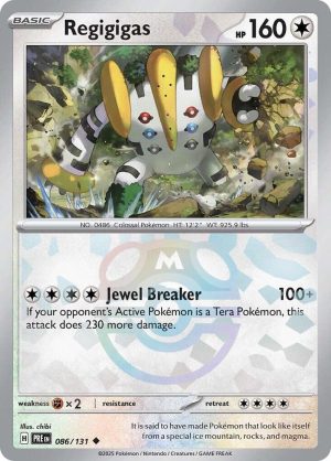 Regigigas (Master Ball Pattern) - 086/131: SV: Prismatic Evolutions