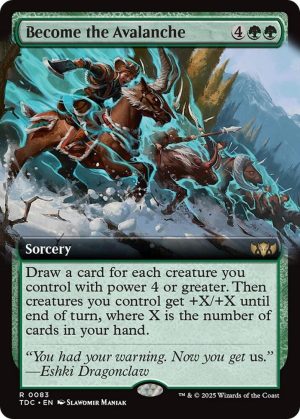 Become the Avalanche (Extended Art) - 83: Commander: Tarkir: Dragonstorm