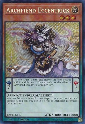 Archfiend Eccentrick (Secret Rare) - RA04-EN017: Quarter Century Stampede