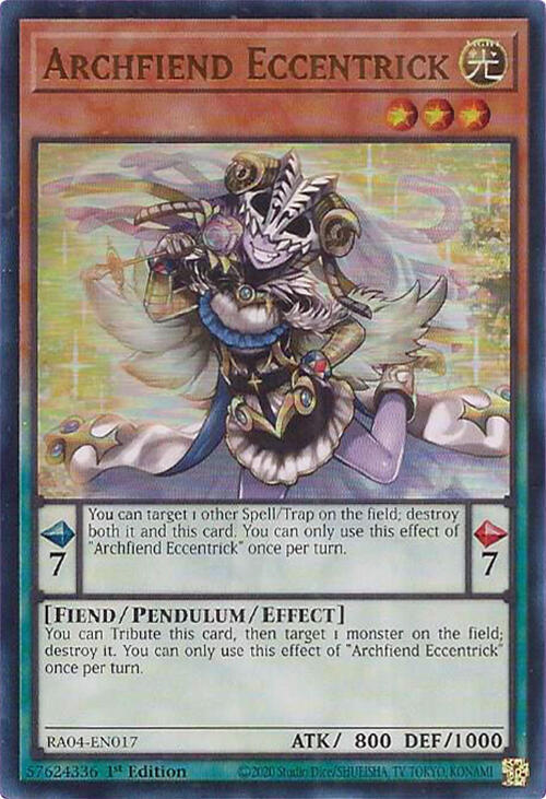Archfiend Eccentrick (UR) - RA04-EN017: Quarter Century Stampede