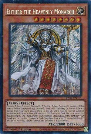 Ehther the Heavenly Monarch (Secret Rare) - RA04-EN018: Quarter Century Stampede