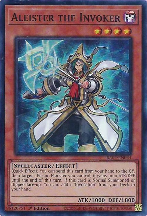 Aleister the Invoker (Alternate Art) - RA04-EN024: Quarter Century Stampede