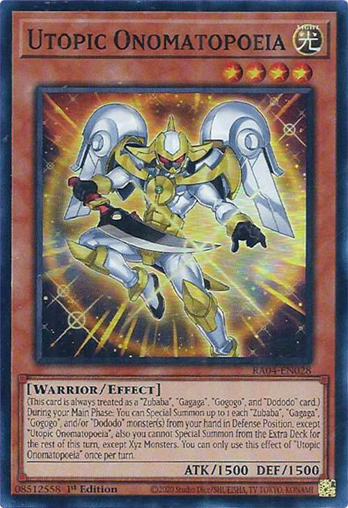 Utopic Onomatopoeia - RA04-EN028: Quarter Century Stampede