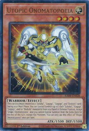 Utopic Onomatopoeia (UR) - RA04-EN028: Quarter Century Stampede