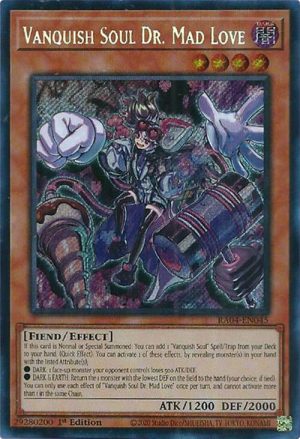 Vanquish Soul Dr. Mad Love (Secret Rare) - RA04-EN045: Quarter Century Stampede