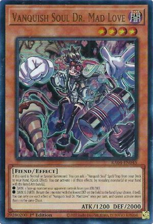 Vanquish Soul Dr. Mad Love (UR) - RA04-EN045: Quarter Century Stampede