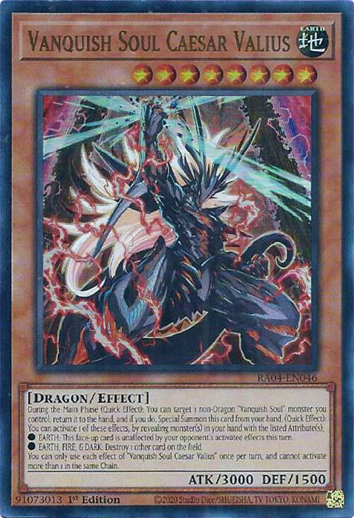 Vanquish Soul Caesar Valius (UR) - RA04-EN046: Quarter Century Stampede