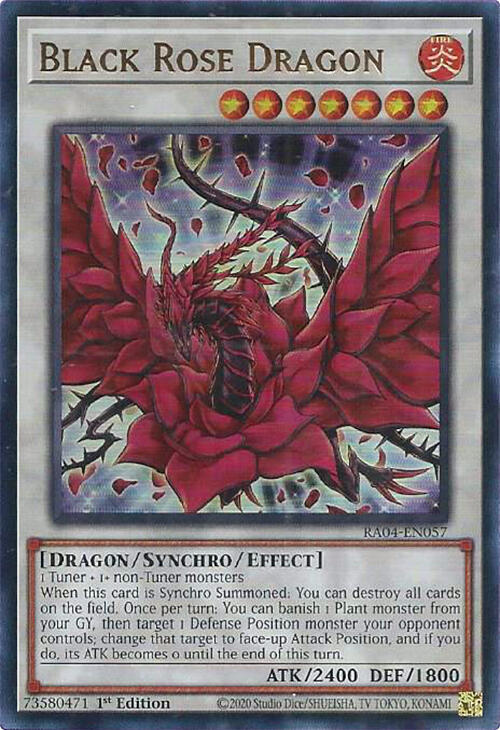 Black Rose Dragon (UR) - RA04-EN057: Quarter Century Stampede