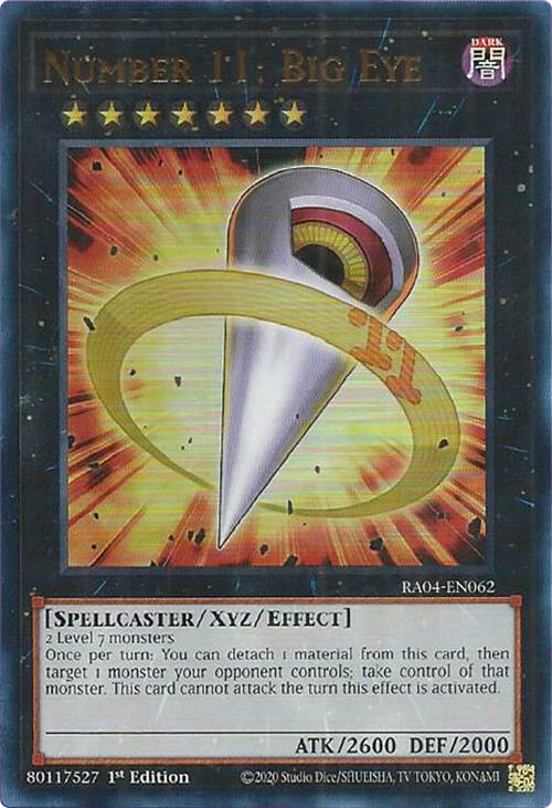 Number 11: Big Eye (UR) - RA04-EN062: Quarter Century Stampede