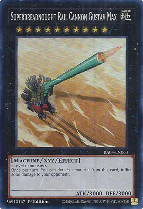 Superdreadnought Rail Cannon Gustav Max - RA04-EN063: Quarter Century Stampede