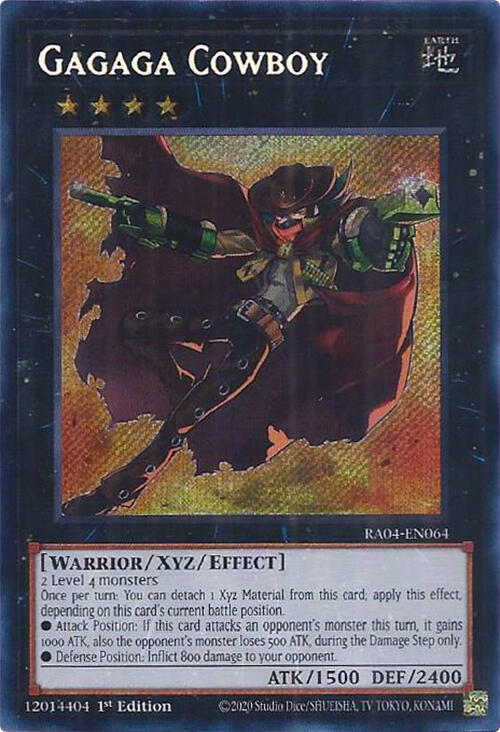 Gagaga Cowboy (Secret Rare) - RA04-EN064: Quarter Century Stampede