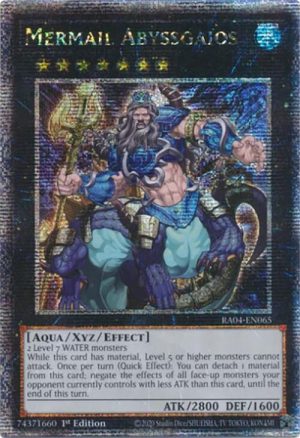 Mermail Abyssgaios (Quarter Century Secret Rare) - RA04-EN065: Quarter Century Stampede