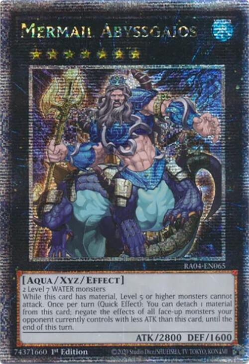 Mermail Abyssgaios (Quarter Century Secret Rare) - RA04-EN065: Quarter Century Stampede