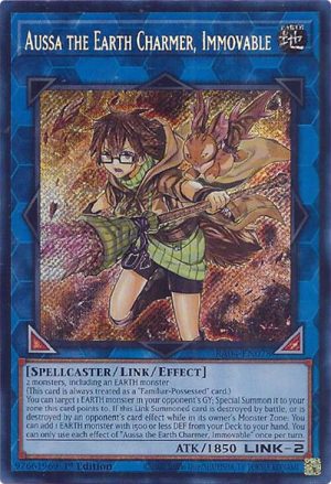 Aussa the Earth Charmer, Immovable (Secret Rare) - RA04-EN078: Quarter Century Stampede