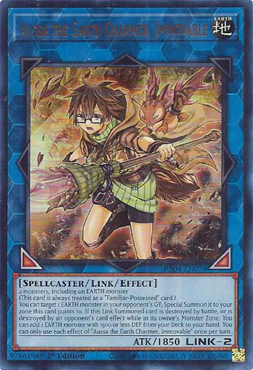 Aussa the Earth Charmer, Immovable (UR) - RA04-EN078: Quarter Century Stampede