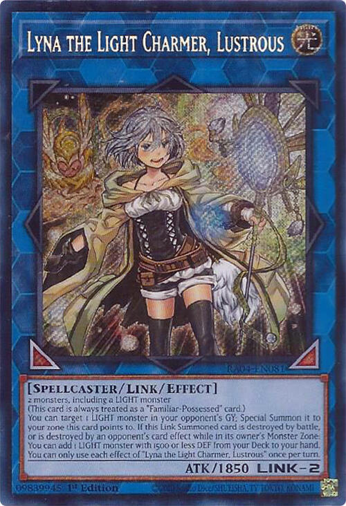 Lyna the Light Charmer, Lustrous (Secret Rare) - RA04-EN081: Quarter Century Stampede