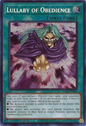 Lullaby of Obedience (Secret Rare) - RA04-EN085: Quarter Century Stampede