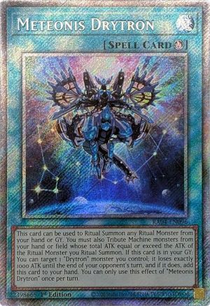 Meteonis Drytron (Platinum Secret Rare) - RA04-EN096: Quarter Century Stampede