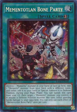 Mementotlan Bone Party (Secret Rare) - RA04-EN099: Quarter Century Stampede