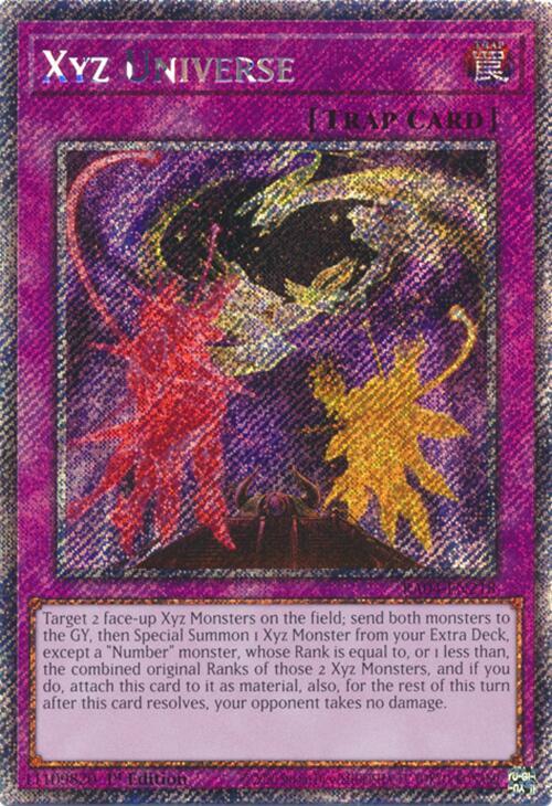 Xyz Universe (Platinum Secret Rare) - RA04-EN218: Quarter Century Stampede