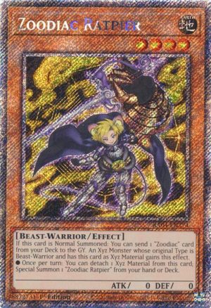 Zoodiac Ratpier (Platinum Secret Rare) - RA04-EN274: Quarter Century Stampede