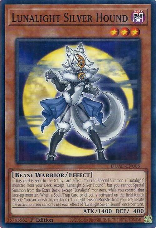 Lunalight Silver Hound - DUAD-EN006: Duelist's Advance
