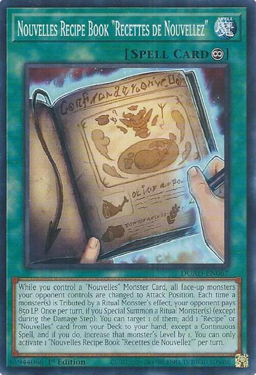 Nouvelles Recipe Book "Recettes de Nouvellez" - DUAD-EN067: Duelist's Advance