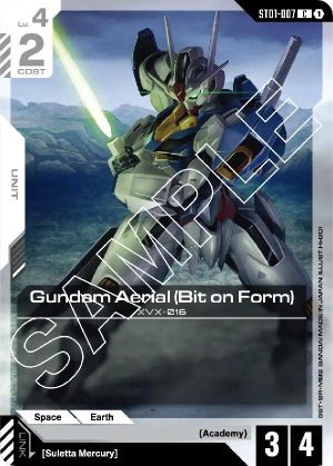 Gundam Aerial (Bit on Form) - ST01-007: Starter Deck 01: Heroic Beginnings