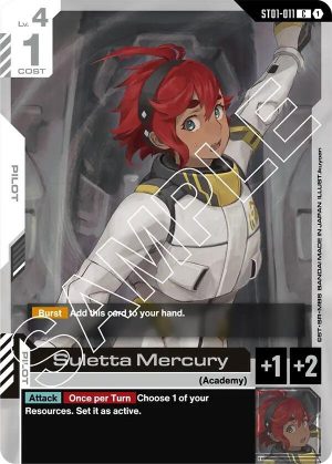Suletta Mercury - ST01-011: Starter Deck 01: Heroic Beginnings