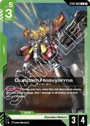 Gundam Heavyarms - ST02-003: Starter Deck 02: Wings of Advance
