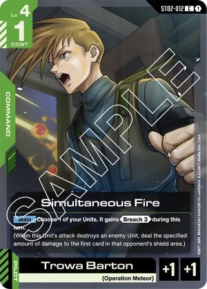 Simultaneous Fire - ST02-012: Starter Deck 02: Wings of Advance