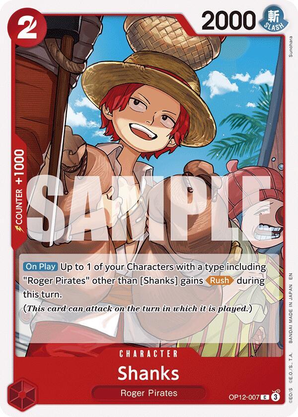 Shanks (007) - OP12-007: Legacy of the Master