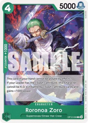Roronoa Zoro (036) - OP12-036: Legacy of the Master